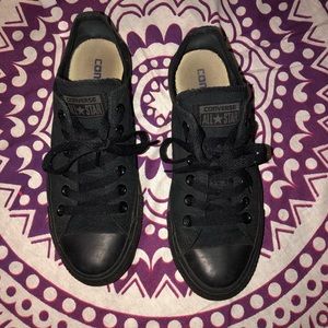 Black on black converse